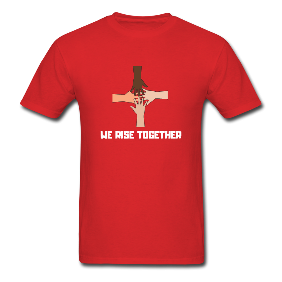 We Rise Together Melanin Black Lives Matter T Shirt - red