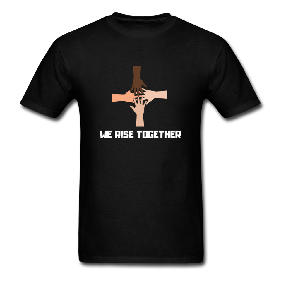 We Rise Together Melanin Black Lives Matter T Shirt - black