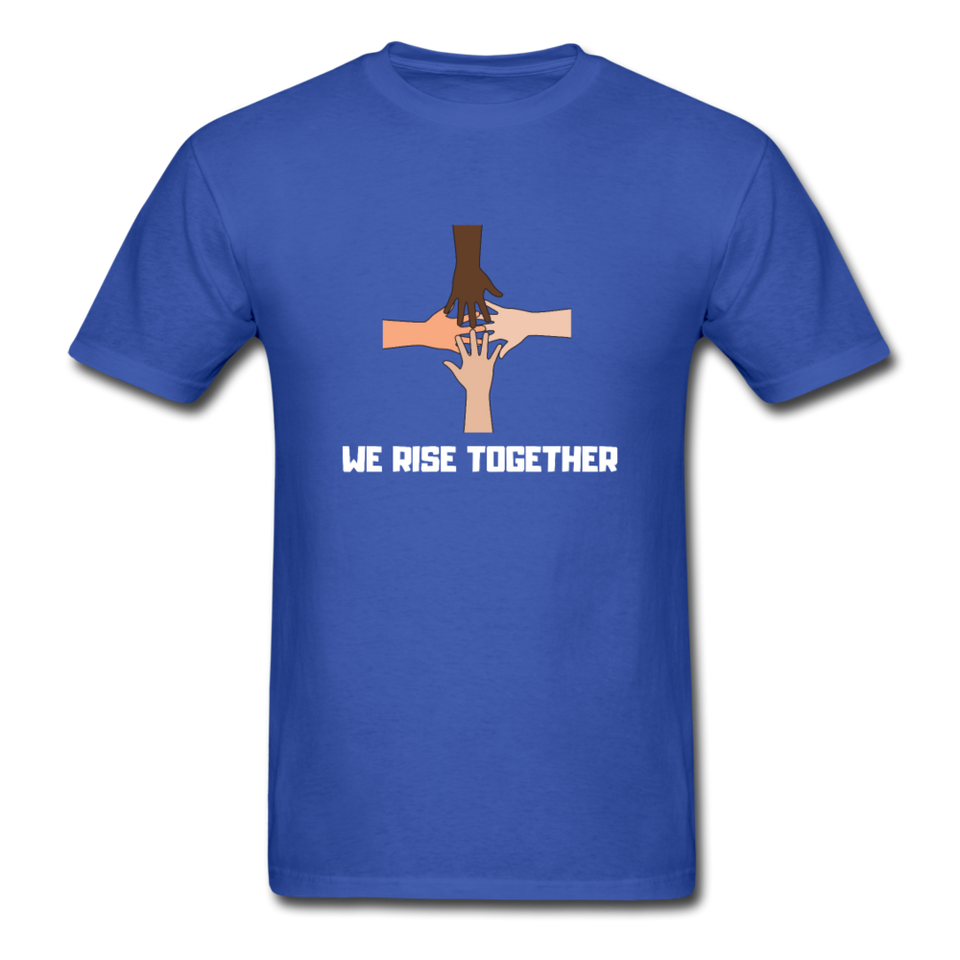 We Rise Together Melanin Black Lives Matter T Shirt - royal blue