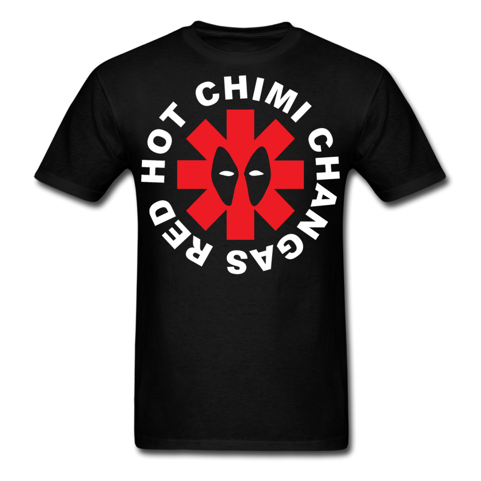 Red Hot Chimi ChangaS Deadpool Funny Superhero T-shirt Size S-6XL - black