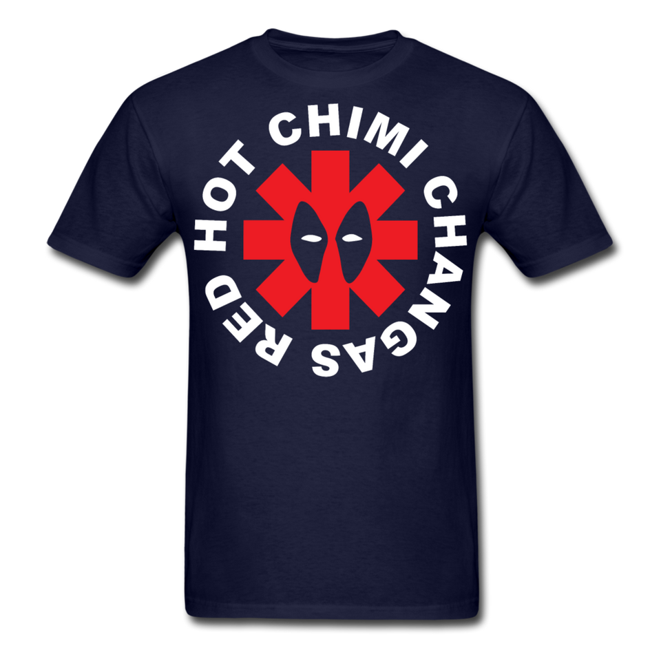 Red Hot Chimi ChangaS Deadpool Funny Superhero T-shirt Size S-6XL - navy