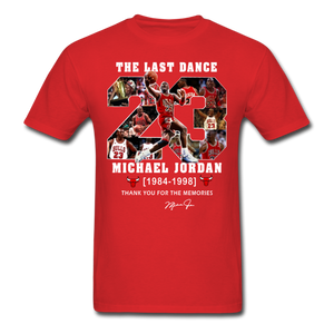 The Last Dance Michael Jordan 1984-1998 Thank You For The Memories Shirt S-6XL - red