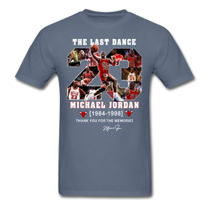 The Last Dance Michael Jordan 1984-1998 Thank You For The Memories Shirt S-6XL - denim