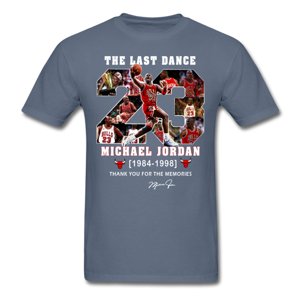 The Last Dance Michael Jordan 1984-1998 Thank You For The Memories Shirt S-6XL - denim