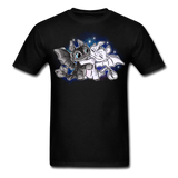 Cute Baby Toothless and Toothpaste Hugging Shirt Night/Light Fury Dragon TShirt - black