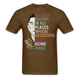 Womens Ruth Bader Ginsburg Women Rgb Tee Shirts Notorious Rbg Tshirt - brown