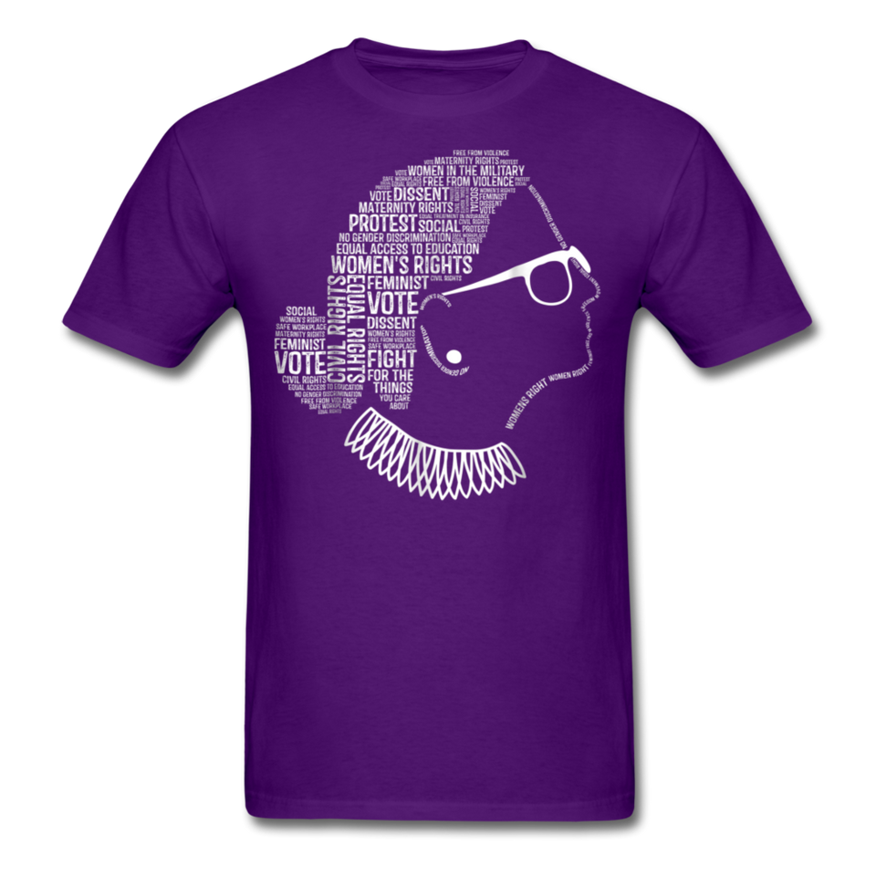 Vintage Notorious RGB shirt - Ruth Bader Ginsburg fan gift idea T-Shirt - purple