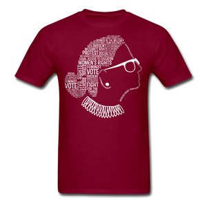 Vintage Notorious RGB shirt - Ruth Bader Ginsburg fan gift idea T-Shirt - burgundy
