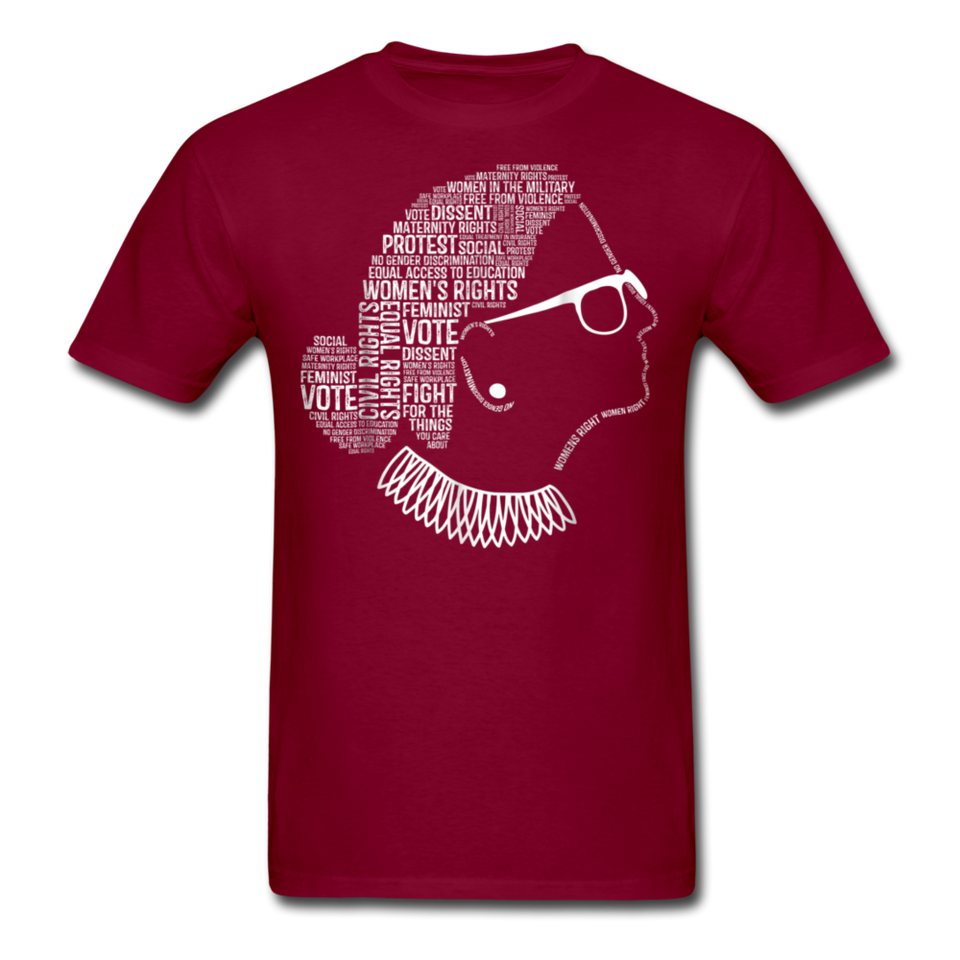 Vintage Notorious RGB shirt - Ruth Bader Ginsburg fan gift idea T-Shirt - burgundy