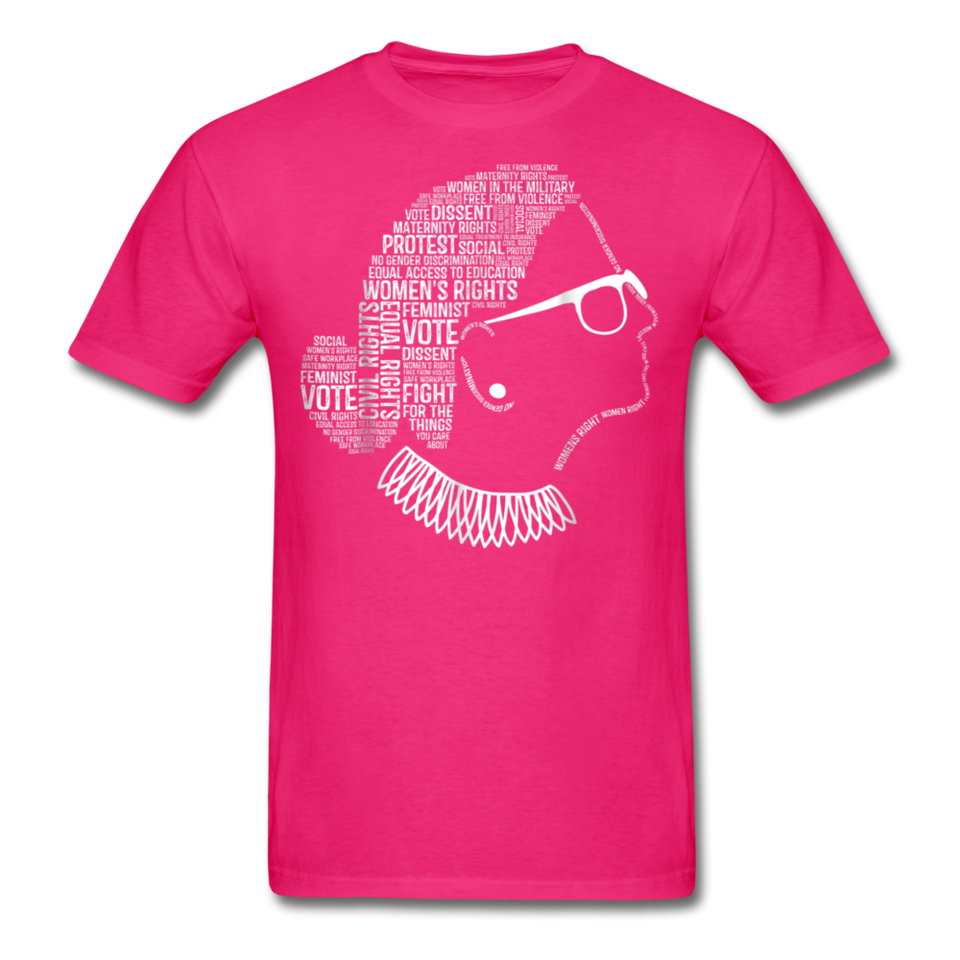 Vintage Notorious RGB shirt - Ruth Bader Ginsburg fan gift idea T-Shirt - fuchsia