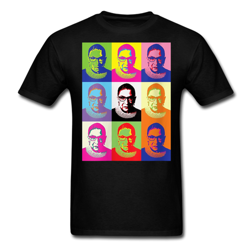 Womens Ruth Bader Ginsburg Women Rgb Tee Shirts Notorious Rbg Tshirt - black