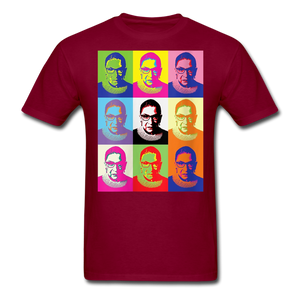 Womens Ruth Bader Ginsburg Women Rgb Tee Shirts Notorious Rbg Tshirt - burgundy