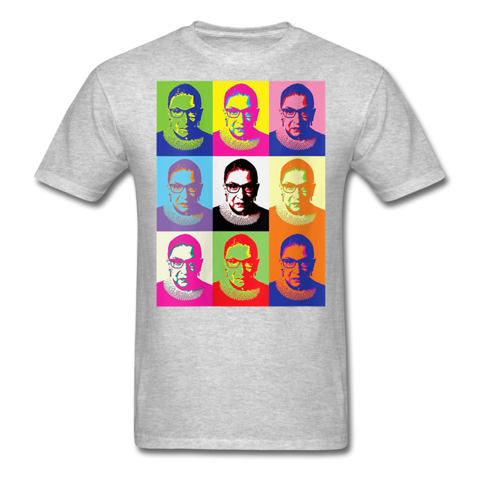 Womens Ruth Bader Ginsburg Women Rgb Tee Shirts Notorious Rbg Tshirt - heather gray