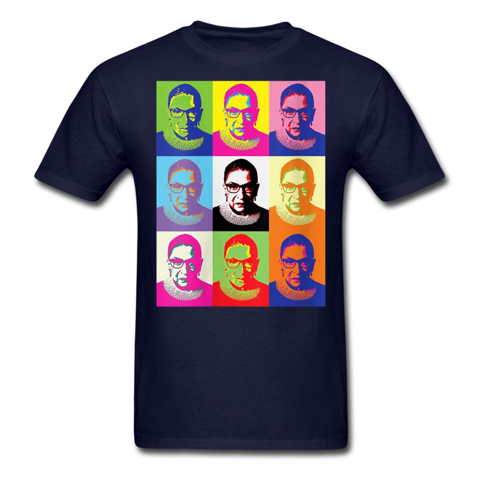 Womens Ruth Bader Ginsburg Women Rgb Tee Shirts Notorious Rbg Tshirt - navy