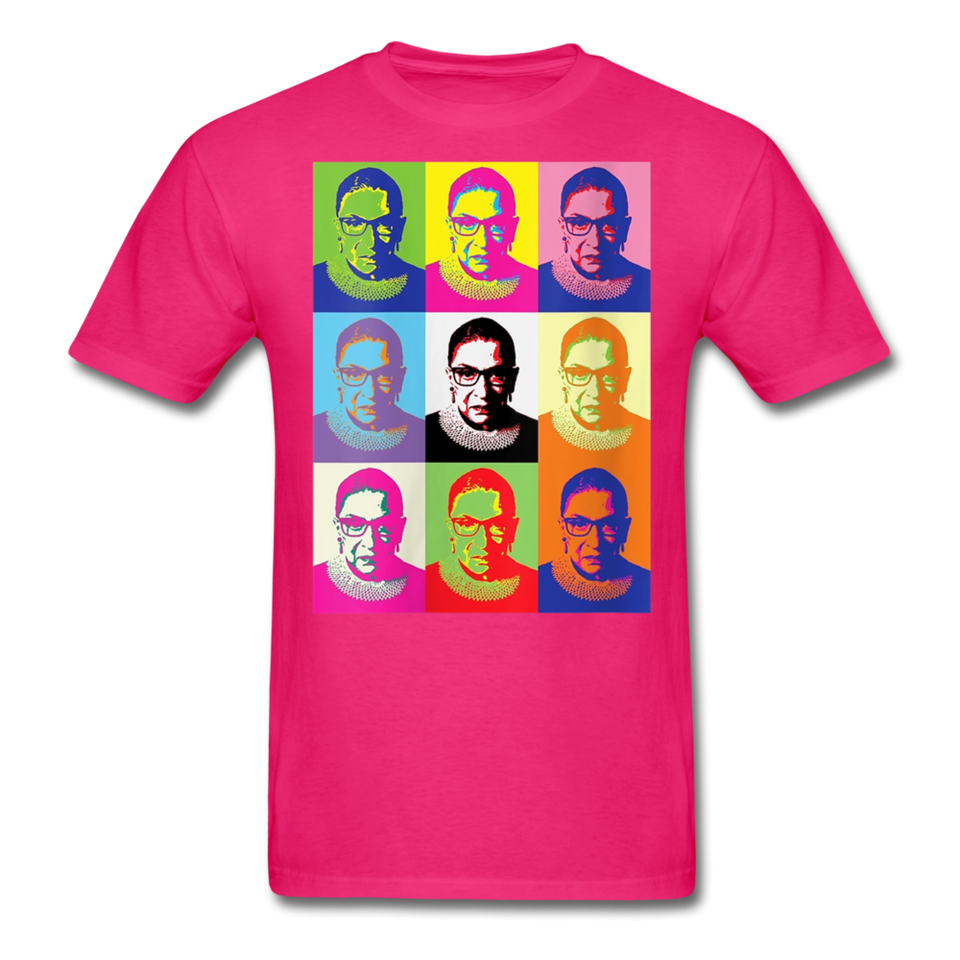 Womens Ruth Bader Ginsburg Women Rgb Tee Shirts Notorious Rbg Tshirt - fuchsia