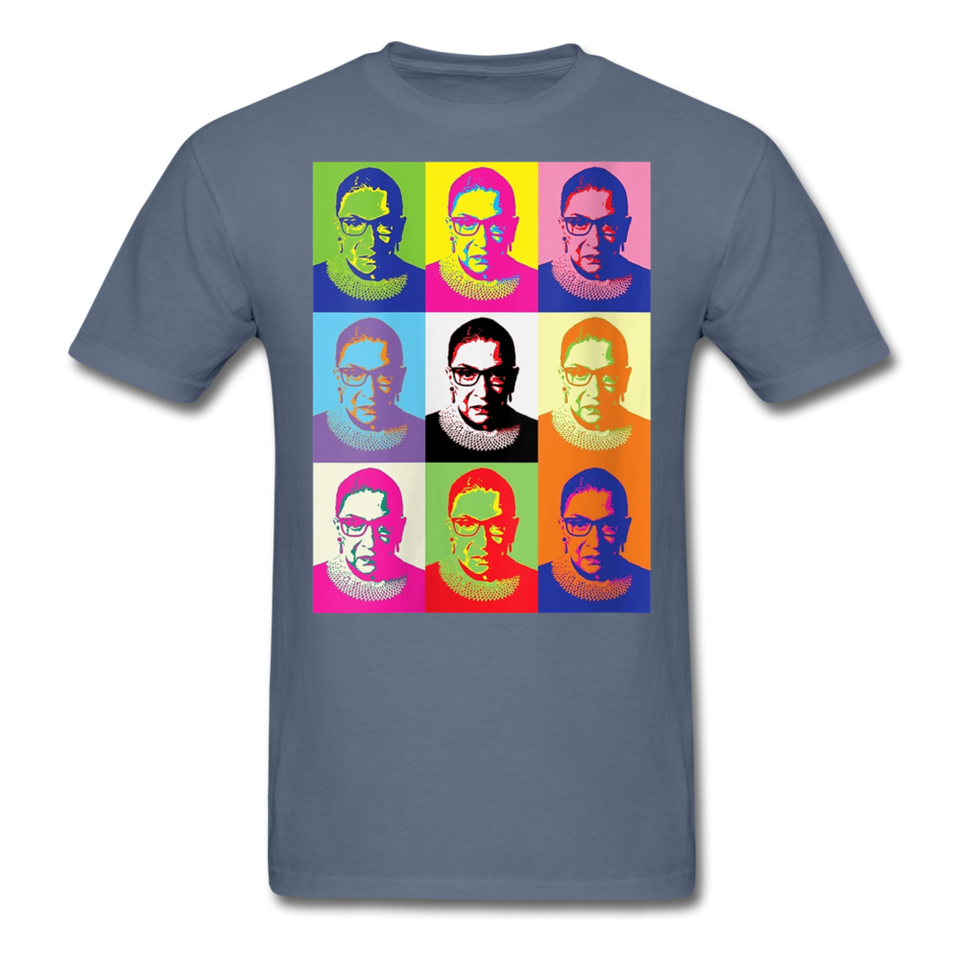 Womens Ruth Bader Ginsburg Women Rgb Tee Shirts Notorious Rbg Tshirt - denim