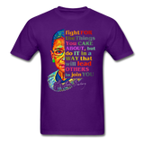 Ruth Bader Ginsburg fan gift Fight for the things you care about RBG T-Shirt - purple