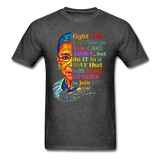 Ruth Bader Ginsburg fan gift Fight for the things you care about RBG T-Shirt - heather black