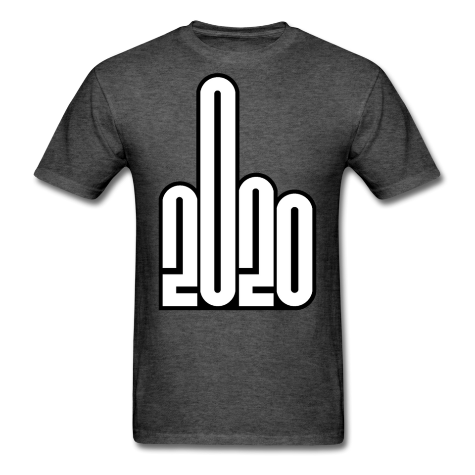 Fuck-2020 Shirt NEW 2020 Sucks You Middle Finger Funny Tee T-shirt Size S-6XL - heather black
