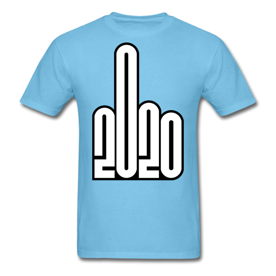 Fuck-2020 Shirt NEW 2020 Sucks You Middle Finger Funny Tee T-shirt Size S-6XL - aquatic blue