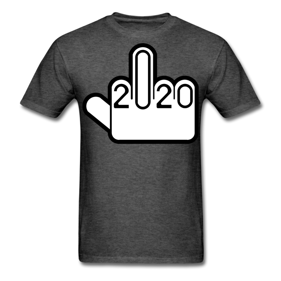 Fuck-2020 Shirt NEW 2020 Sucks You Middle Finger Funny Tee T-shirt Size S-6XL - heather black