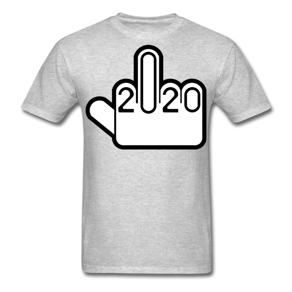 Fuck-2020 Shirt NEW 2020 Sucks You Middle Finger Funny Tee T-shirt Size S-6XL - heather gray