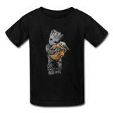 Baby Groot Hugging baby Youth / Kids' T-Shirt - black