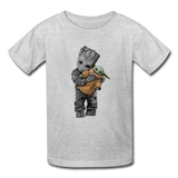 Baby Groot Hugging baby Youth / Kids' T-Shirt - heather gray