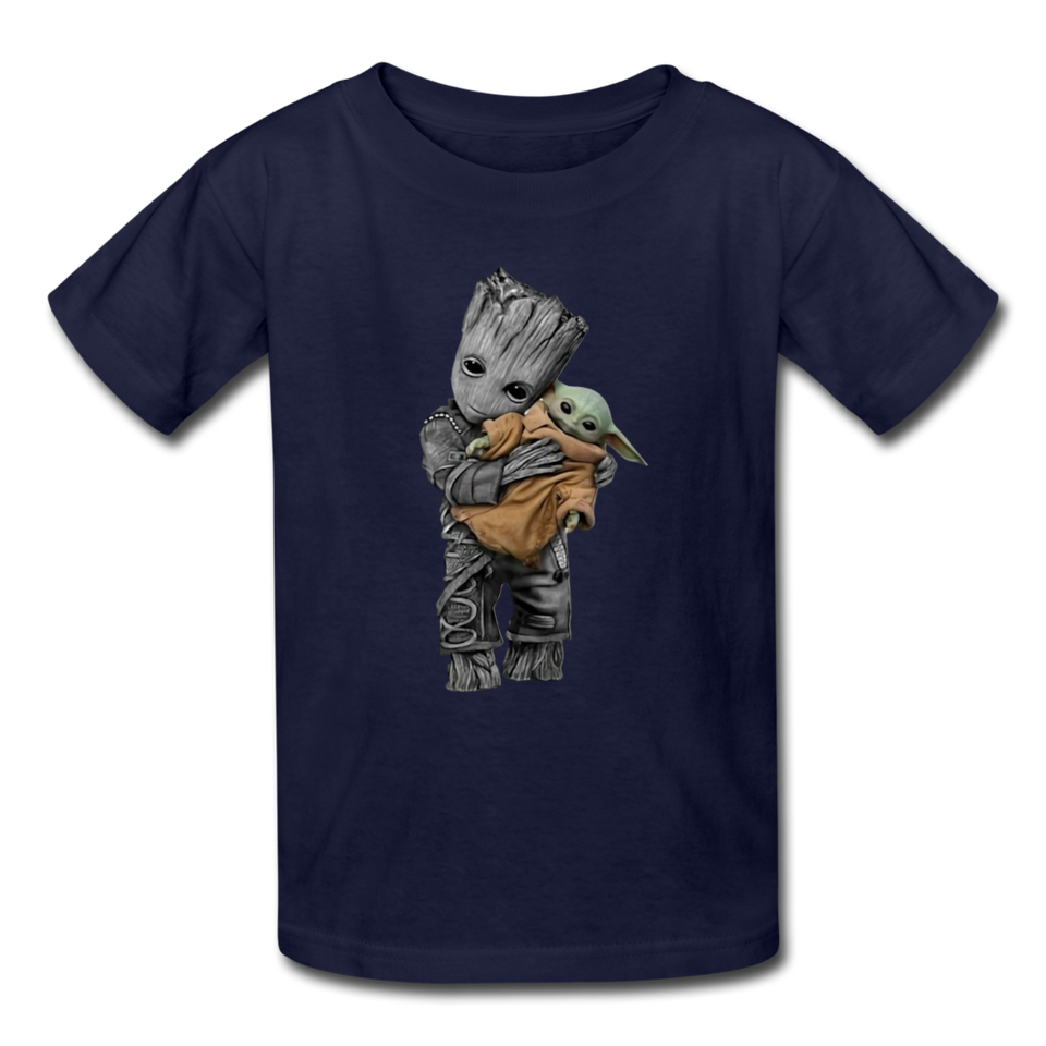 Baby Groot Hugging baby Youth / Kids' T-Shirt - navy