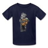 Baby Groot Hugging baby Youth / Kids' T-Shirt - navy