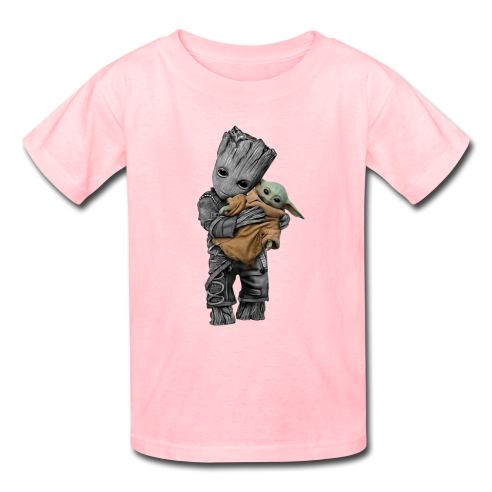 Baby Groot Hugging baby Youth / Kids' T-Shirt - pink