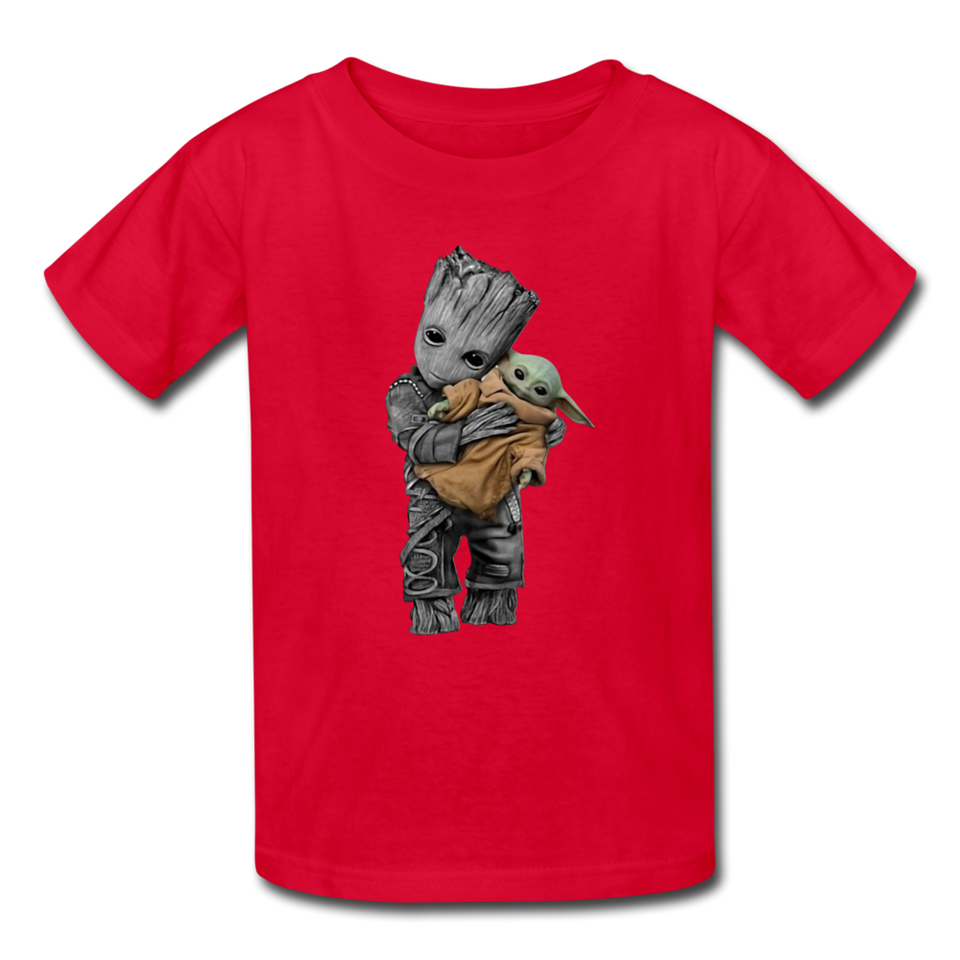 Baby Groot Hugging baby Youth / Kids' T-Shirt - red