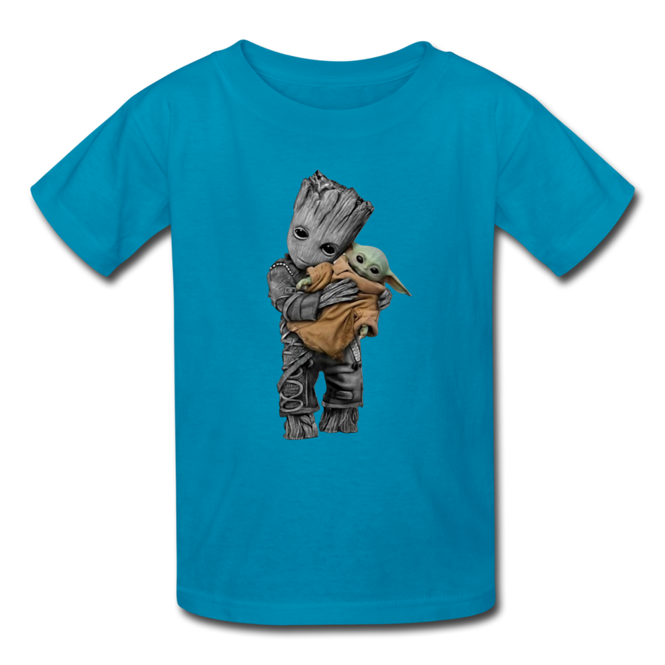 Baby Groot Hugging baby Youth / Kids' T-Shirt - turquoise