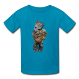 Baby Groot Hugging baby Youth / Kids' T-Shirt - turquoise