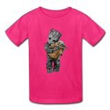 Baby Groot Hugging baby Youth / Kids' T-Shirt - fuchsia