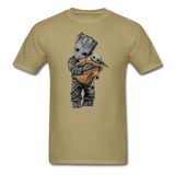 Baby Groot hugging baby Unisex Classic Adult T-Shirt - khaki