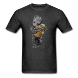 Baby Groot hugging baby Unisex Classic Adult T-Shirt - heather black