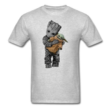 Baby Groot hugging baby Unisex Classic Adult T-Shirt - heather gray