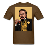 Leonardo DiCaprio Shirt Django Unchained Funny Meme T-Shirt S-6XL - brown