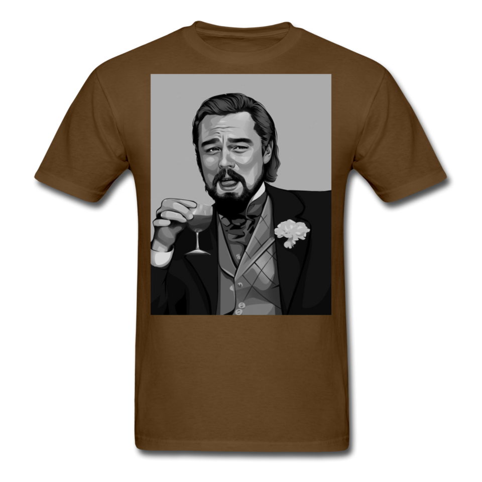Leonardo DiCaprio Shirt Django Unchained Funny Meme T-Shirt S-6XL - brown