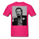 Leonardo DiCaprio Shirt Django Unchained Funny Meme T-Shirt S-6XL - fuchsia