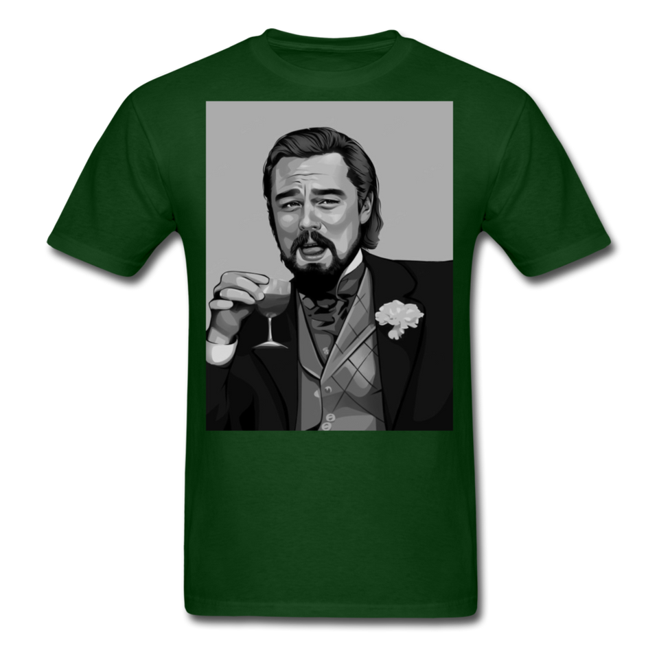 Leonardo DiCaprio Shirt Django Unchained Funny Meme T-Shirt S-6XL - forest green