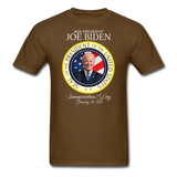 46th President Joe Biden Inauguration Day Commemorative Seal T-Shirt - brown
