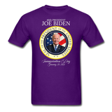 46th President Joe Biden Inauguration Day Commemorative Seal T-Shirt - purple