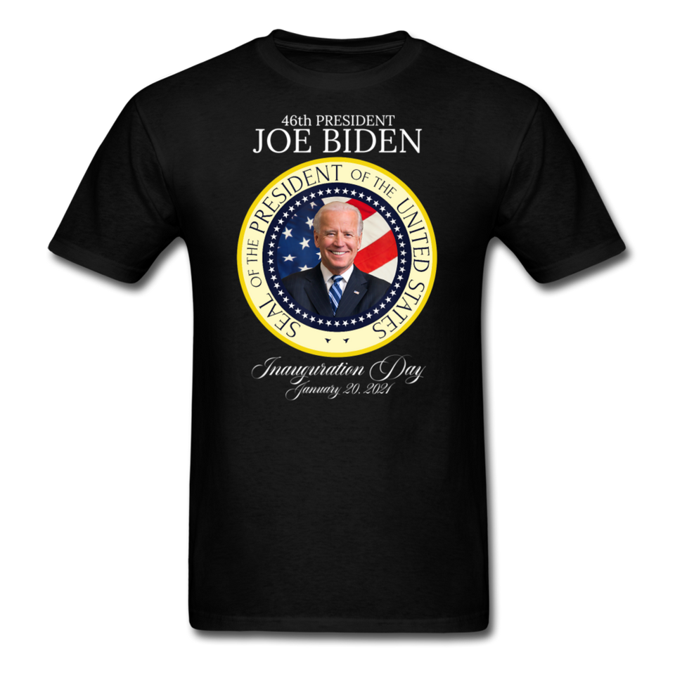 46th President Joe Biden Inauguration Day Commemorative Seal T-Shirt - black