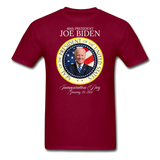 46th President Joe Biden Inauguration Day Commemorative Seal T-Shirt - burgundy