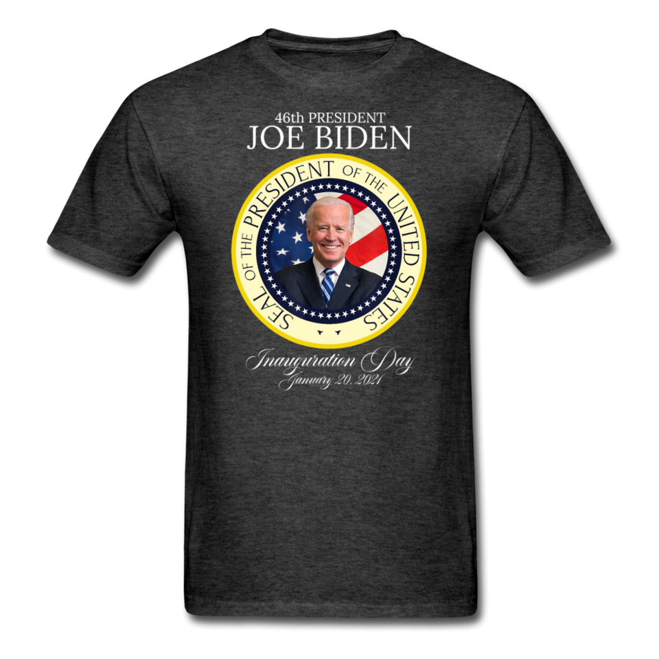 46th President Joe Biden Inauguration Day Commemorative Seal T-Shirt - heather black