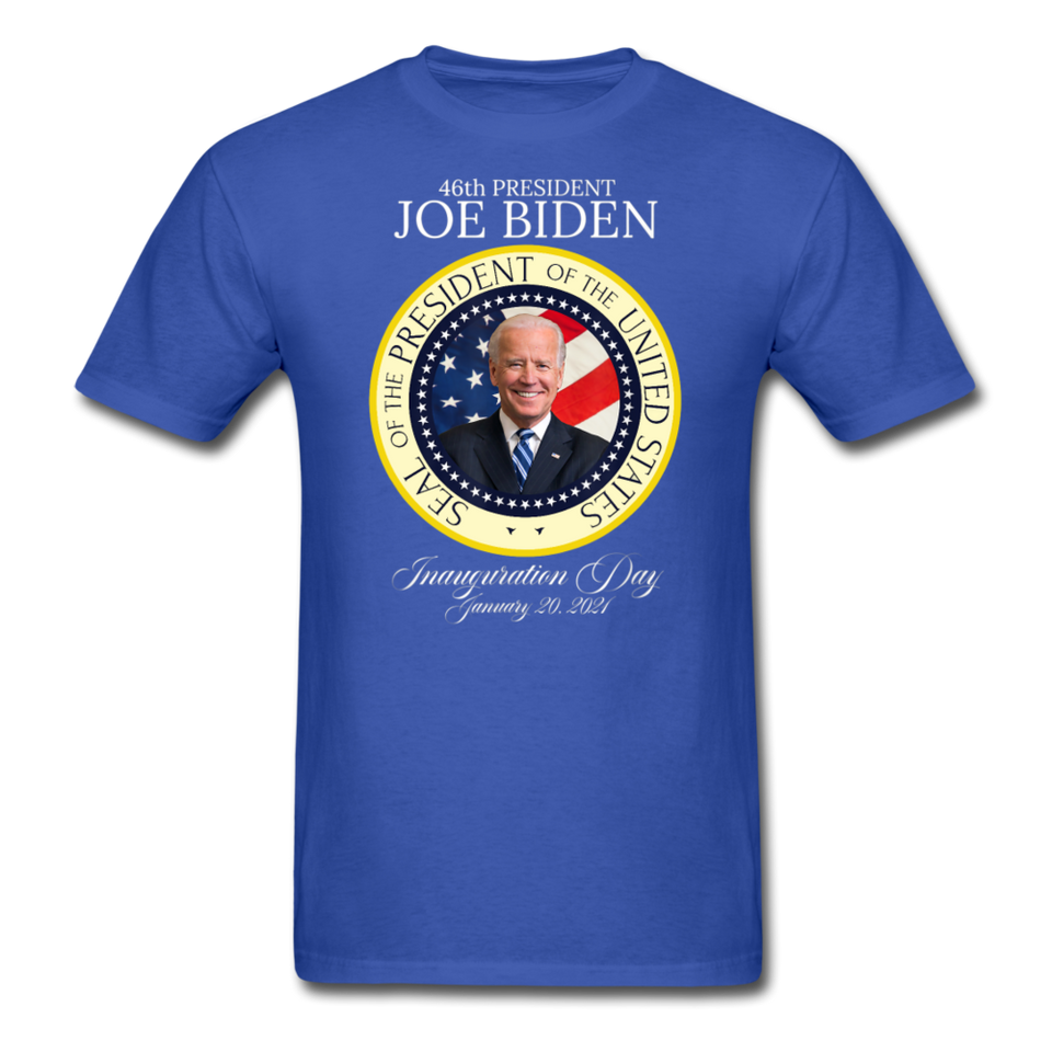 46th President Joe Biden Inauguration Day Commemorative Seal T-Shirt - royal blue
