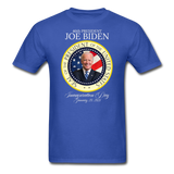 46th President Joe Biden Inauguration Day Commemorative Seal T-Shirt - royal blue