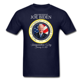 46th President Joe Biden Inauguration Day Commemorative Seal T-Shirt - navy